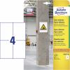Avery-Zweckform L7876-20 Etikety lepící 105 x 148 mm papír bílá 80 ks trvalé, silné inkoustová tiskárna, laserová tiskárna, barevná laserová tiskárna, kopírka,