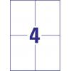 Avery-Zweckform L7876-20 Etikety lepící 105 x 148 mm papír bílá 80 ks trvalé, silné inkoustová tiskárna, laserová tiskárna, barevná laserová tiskárna, kopírka,