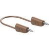 Stäubli LK-4N-F10 měřicí kabel 75 cm hnědá 1 ks