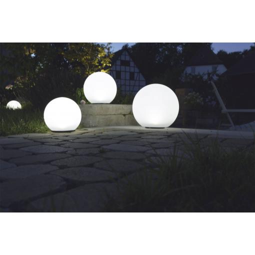 Heitronic Boule 35421 solární dekorativní osvětlení, koule, LED, 0.2 W, neutrální bílá, bílá