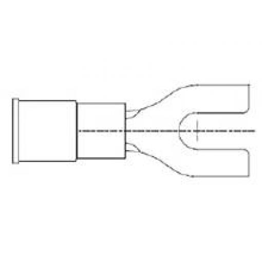 Molex 191420029 vidlicové kabelové oko Ø otvoru=3.5 mm 1 ks