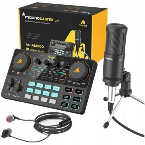 Mixážní pult Maono AU-AM200-S1 se zabudovaným mikrofonem