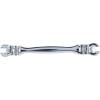 KS Tools 518.0529 Otevřený oboustranný očkový klíč, s dvojitým kloubem, 12 x 13 mm