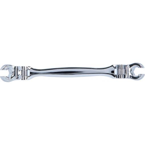KS Tools 518.0529 Otevřený oboustranný očkový klíč, s dvojitým kloubem, 12 x 13 mm