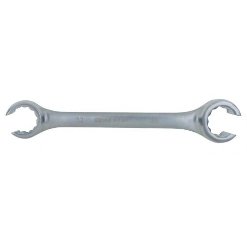 KS Tools 517.0271 Otevřený oboustranný očkový klíč, zahnutý, 32 x 36 mm
