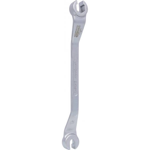KS Tools 517.0270 CHROMEplus otevřený oboustranný očkový klíč, lomený, 10 x 11 mm