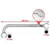 KS Tools 517.0057 Oboustranný očkový klíč pro vstřikovače, 17 x 17 mm