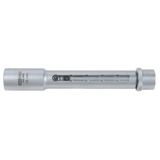 KS Tools 500.3801 3/8 teleskopická hlavice na zapalovací svíčky, 14 mm