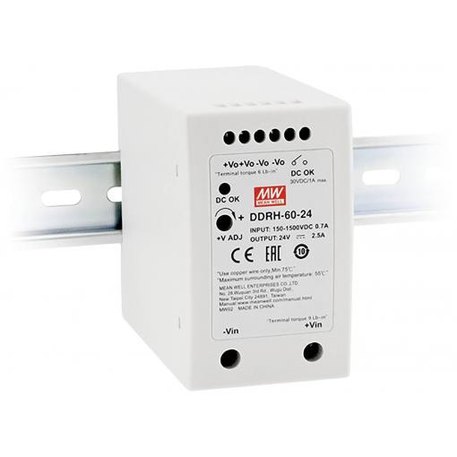 MEAN WELL DDRH-60-48 DC/DC měnič napětí 48 V 1.25 A 60 W Počet výstupů: 1 x Obsah 1 ks