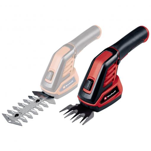 Einhell 3410365 GC-CG 3,6/70 Li WT akumulátor nůžky na trávu, nůžky na keře bez násady, vč. nůžkového adaptéru na trávu a keře, + akumulátor, vč. nabíječky 3.6