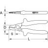 Jednoruční řezačka kabelů 1000 v, 165 mm KS Tools 117.1103