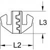 Pár krimpovacích vložek pro ploché konektory 4,8 a 6,3 mm, Ø 0,5 - 6,0 mm KS Tools 115.1417