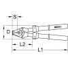 Nůžky na kabely s ochrannou izolací, teleskopická rukojeť, 360 - 520 mm KS Tools 117.1233