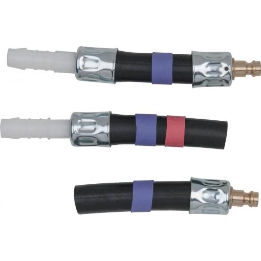 KS Tools 150.1872 Sada adaptérů, Ø 3 mm (fialová)