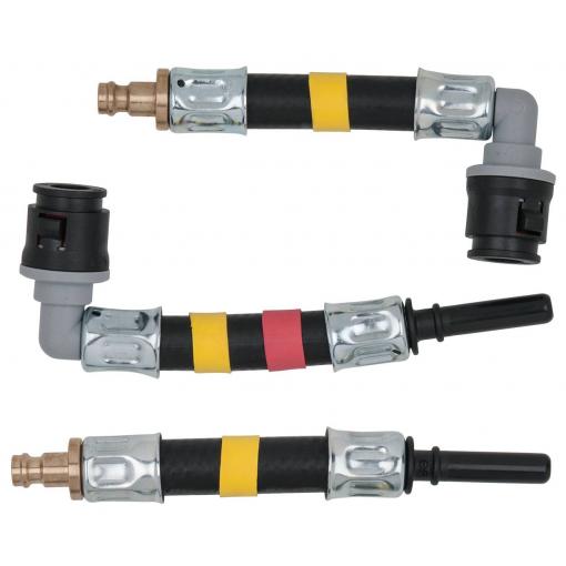 KS Tools 150.1865 Sada adaptérů SAE, 3 ks, 8 x 30 mm, žlutá