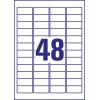Avery-Zweckform L6113-20 bezpečnostní štítky 45.7 x 21.2 mm poylesterová fólie bílá 960 ks trvalé laserová tiskárna, kopírka, ruční popis