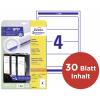 Avery-Zweckform L6061-25 štítky složek 59 x 192 mm papír bílá 120 ks trvalé barevná laserová tiskárna, laserová tiskárna, barevná kopírka, kopírka, ruční popis