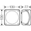 Hensel 62000419 rozbočovací skříň Se šroubovými svorkami, bez halogenů (d x š) 130 mm x 130 mm 1 ks