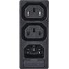 TRU COMPONENTS TC-10475852 IEC zástrčka C13/C14 C 13, 14 zásuvka, vestavná vertikální, zástrčka, vestavná rovná Počet kontaktů: 3 10 A černá 1 ks