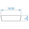 Deko Light 988054 I-02-12 zakrytí plast (š x v x h) 18.59 x 5 x 1000 mm 1 m