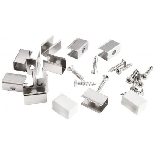 Deko Light 930530 Montageset für D Flex Line 6,5 x 12,0 mm montážní sada nerezová ocel 1 ks