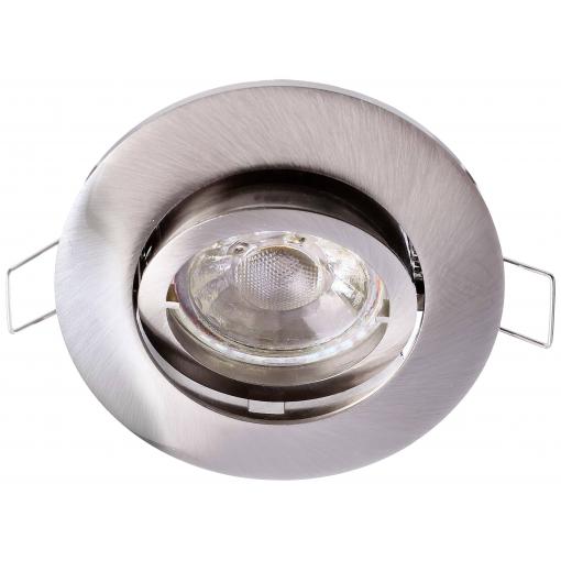 Deko Light Alioth 110028 kroužek pro stropní montáž LED, halogenová žárovka GU5.3, MR 16 35 W stříbrná