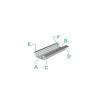 Deko Light 975005 ET-01-08 T profil hliník (š x v x h) 23 x 7 x 2000 mm 2 m
