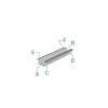 Deko Light 975081 ET-01-05 T profil hliník (š x v x h) 14 x 6 x 2000 mm 2 m