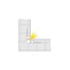 Deko Light 975341 EV-01-08 Dlaždicový profil hliník (š x v x h) 43 x 43 x 2500 mm 2.50 m