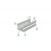Deko Light 970160 AU-02-15 U profil hliník (š x v x h) 21 x 15 x 1000 mm 1 m