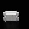 Deko Light 978570 F-AU-02-15 sada koncovek plast (š x v x h) 6 x 16.50 x 21 mm 1 ks