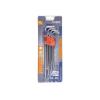 L-klíče TORX prodloužené, sada 9 ks, T10–T50, EXTOL PREMIUM
