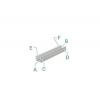 Deko Light 970085 AU-01-05 U profil hliník (š x v x h) 9 x 6 x 2000 mm 2 m