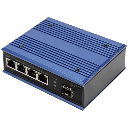 Digitus DN-651135 průmyslový ethernetový switch 4 + 1 port 10 / 100 / 1000 MBit/s funkce PoE