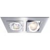 Deko Light Kardan II 110101 kroužek pro stropní montáž LED, halogenová žárovka GU5.3, MR 16 50 W stříbrná