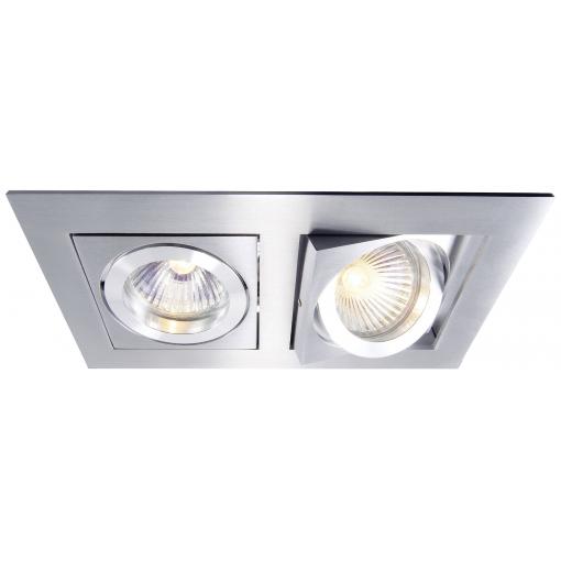 Deko Light Kardan II 110101 kroužek pro stropní montáž LED, halogenová žárovka GU5.3, MR 16 50 W stříbrná