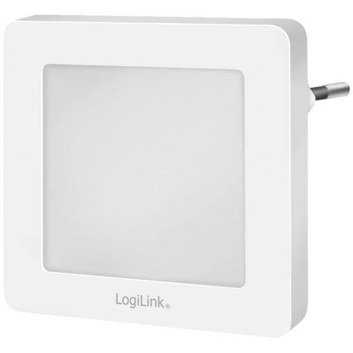 LogiLink LED013 LED013 LED noční osvětlení se senzorem stmívání čtvercový LED teplá bílá bílá