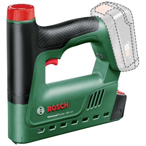 Bosch Home and Garden Bosch UniversalTacker 18V-14 - Nagelpistole/Tacker, 06032A7000 akumulátorová sponkovačka, Typ 53, dĺžka 6 - 14 mm, bez akumulátoru