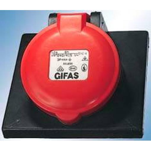 Gifas Electric 303259 102095 CEE zásuvka na stěnu, 32 A, 5pólová, 400 V, 1 ks