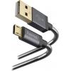 Hama USB kabel USB 2.0 USB-A zástrčka, USB Micro-B zástrčka 1.50 m antracitová 00173625