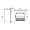 ventilátor D100 EOL100T čas.spín. KA.CYKLON
