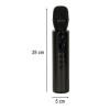 Bezdrátový karaoke mikrofon K3, Bluetooth, 5+5 W, černý