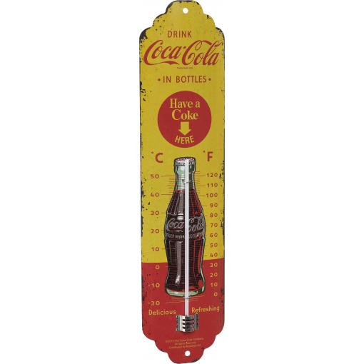 TFA Dostmann NOSTALGIC ART Coca Cola teploměr žlutá, červená 12.2060.10
