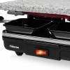 Tristar RA-2745 raclette gril nepřilnavý povlak, indikátor, 4 pánve, s lávovým kamenem černá, šedá