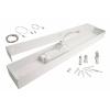 Deko Light 342221 LED Panel transparent, eckig, 50 W, 3000/4000 K, Weiß závěsné světlo, třída E (A - G), LED, pevně vestavěné LED, 53 W, Dopravní bílá (RAL