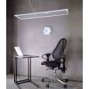 Deko Light 342221 LED Panel transparent, eckig, 50 W, 3000/4000 K, Weiß závěsné světlo, třída E (A - G), LED, pevně vestavěné LED, 53 W, Dopravní bílá (RAL