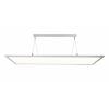 Deko Light 342220 LED Panel transparent, eckig, 50 W, 3000/4000 K, Silber závěsné světlo, třída E (A - G), LED, pevně vestavěné LED, 53 W, bílá