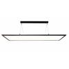 Deko Light 342219 LED Panel transparent, eckig, 50 W, 3000/4000 K, Schwarz závěsné světlo, třída E (A - G), LED, pevně vestavěné LED, 53 W, sytá černá (RAL