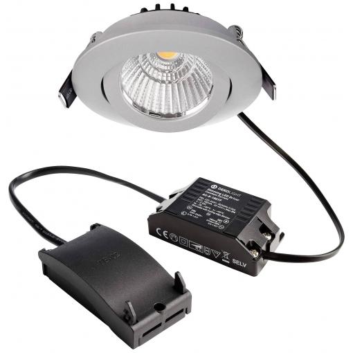 Deko Light 565359 Dione LED vestavné svítidlo, třída F (A - G), pevně vestavěné LED, 8.50 W, stříbrnošedá