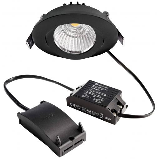 Deko Light 565357 Dione LED vestavné svítidlo, třída F (A - G), LED, pevně vestavěné LED, 8.50 W, černá
